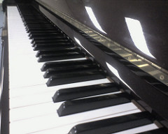 Piano key view