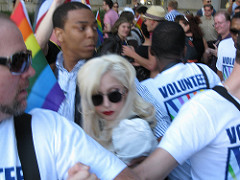 Lady Gaga at the National Equality March