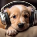 animal, dog, headset